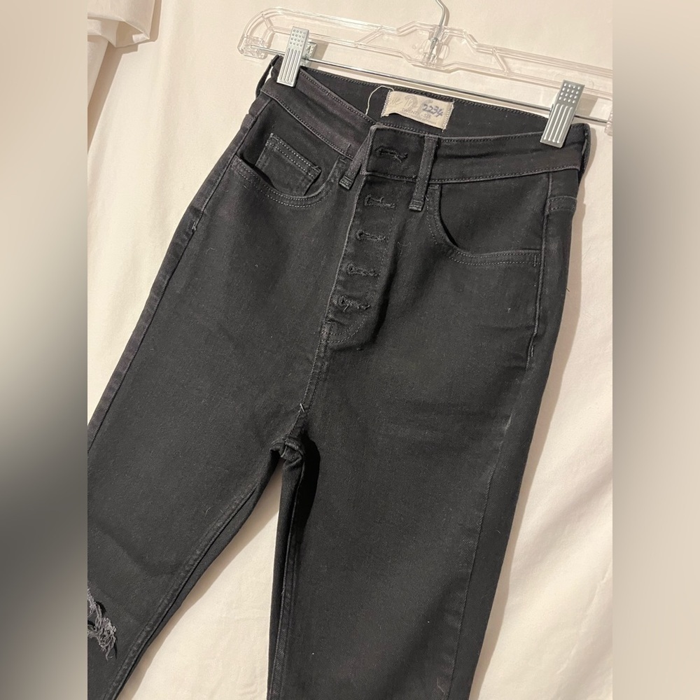 We The Free Black Skinny Jeans size 26 #63 - Picture 6 of 8